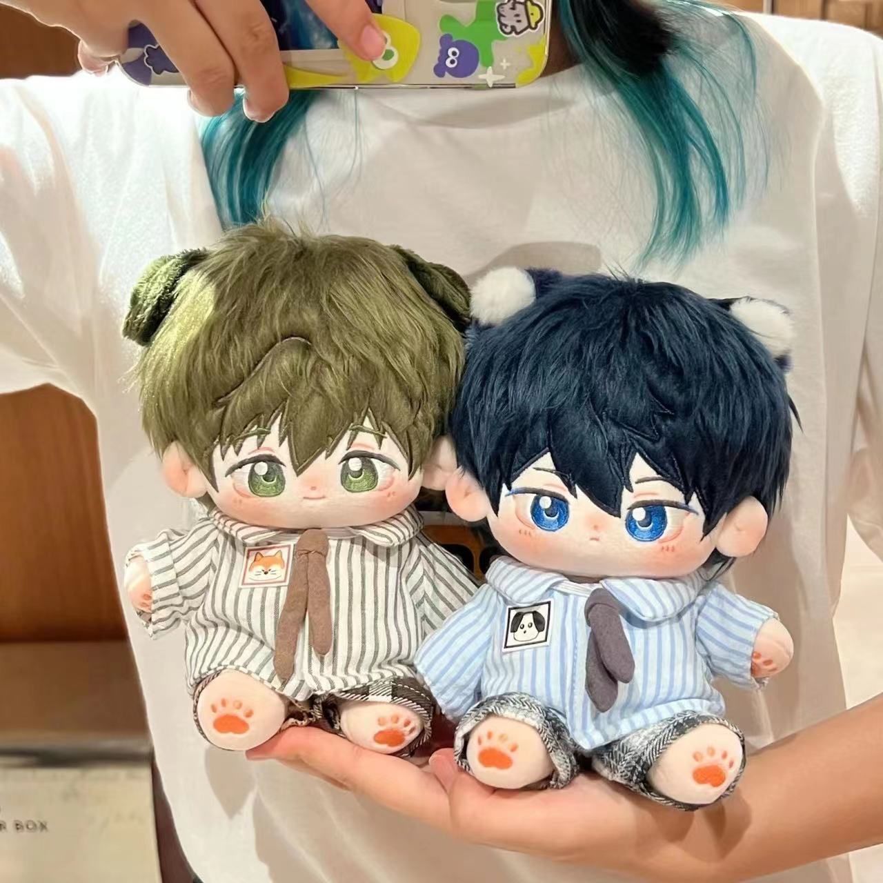 free男子游泳部七濑遥橘真琴20cm棉花娃娃q版毛绒玩偶礼物送朋友