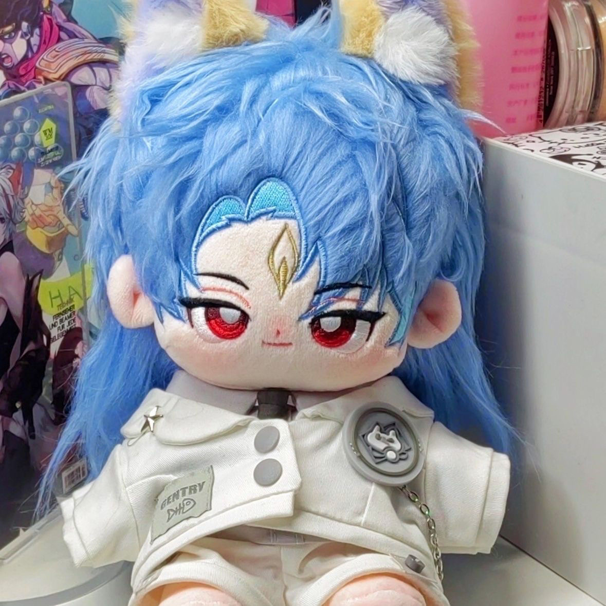 正版王者荣耀百里守约属性20cm棉花娃娃可爱超软玩偶礼物送女朋友