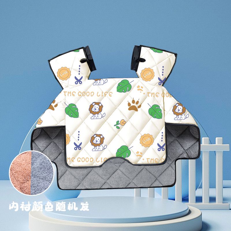 WEN AN電動(dòng)車擋風(fēng)被冬季2025新款加絨加厚防寒電瓶車加大擋風(fēng)披
