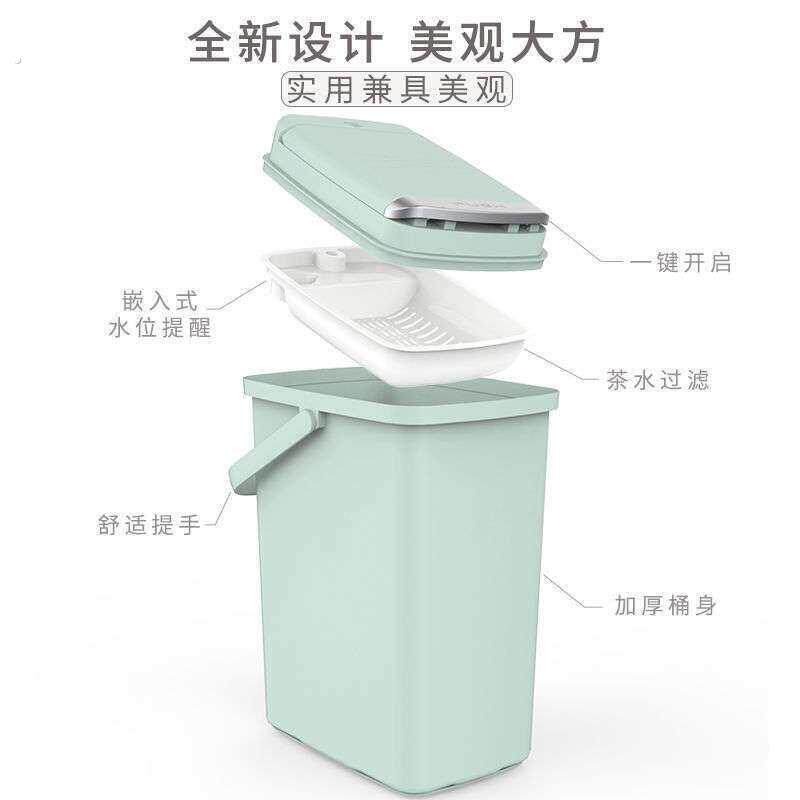 空调接水桶立式排水管冷凝水室内外机塑料神器家用茶桶茶渣废水桶