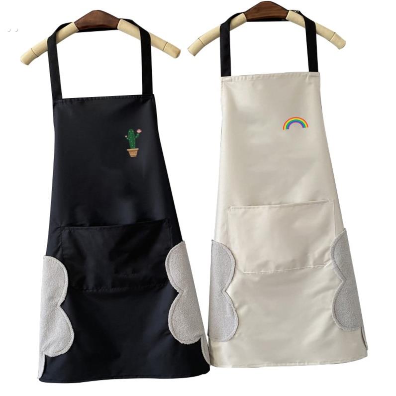 画画围裙女美术生专用防水防油带袖大人男儿童毛笔字书法学生罩衣