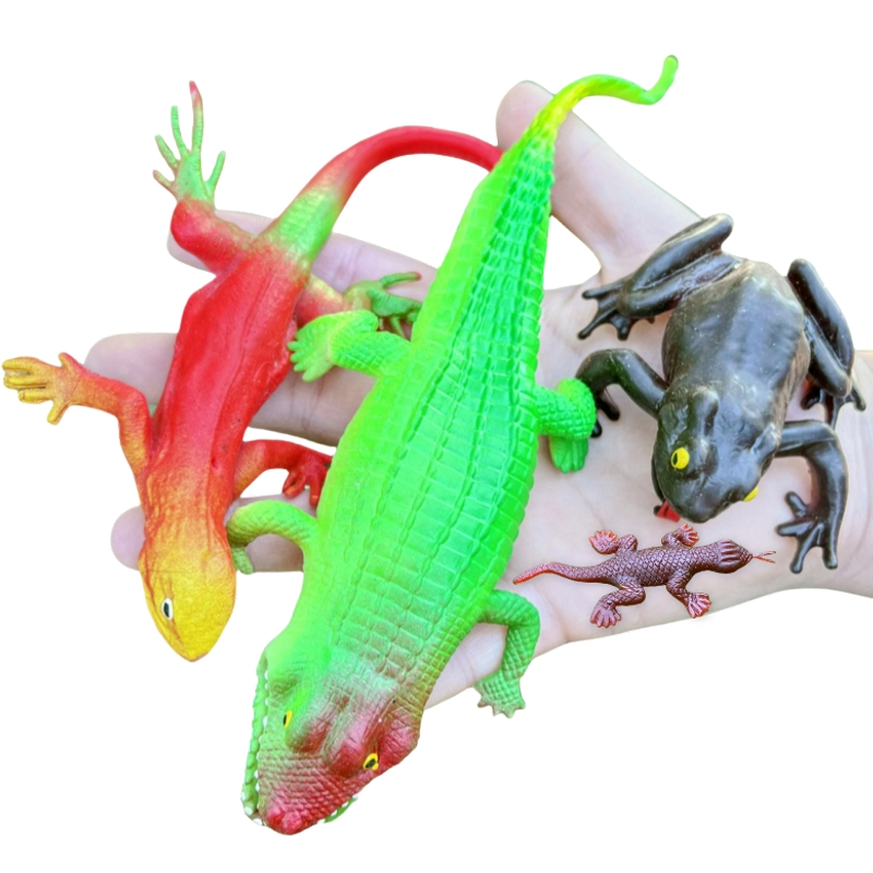 仿真青蛙鳄鱼软胶蜥蜴模型包邮