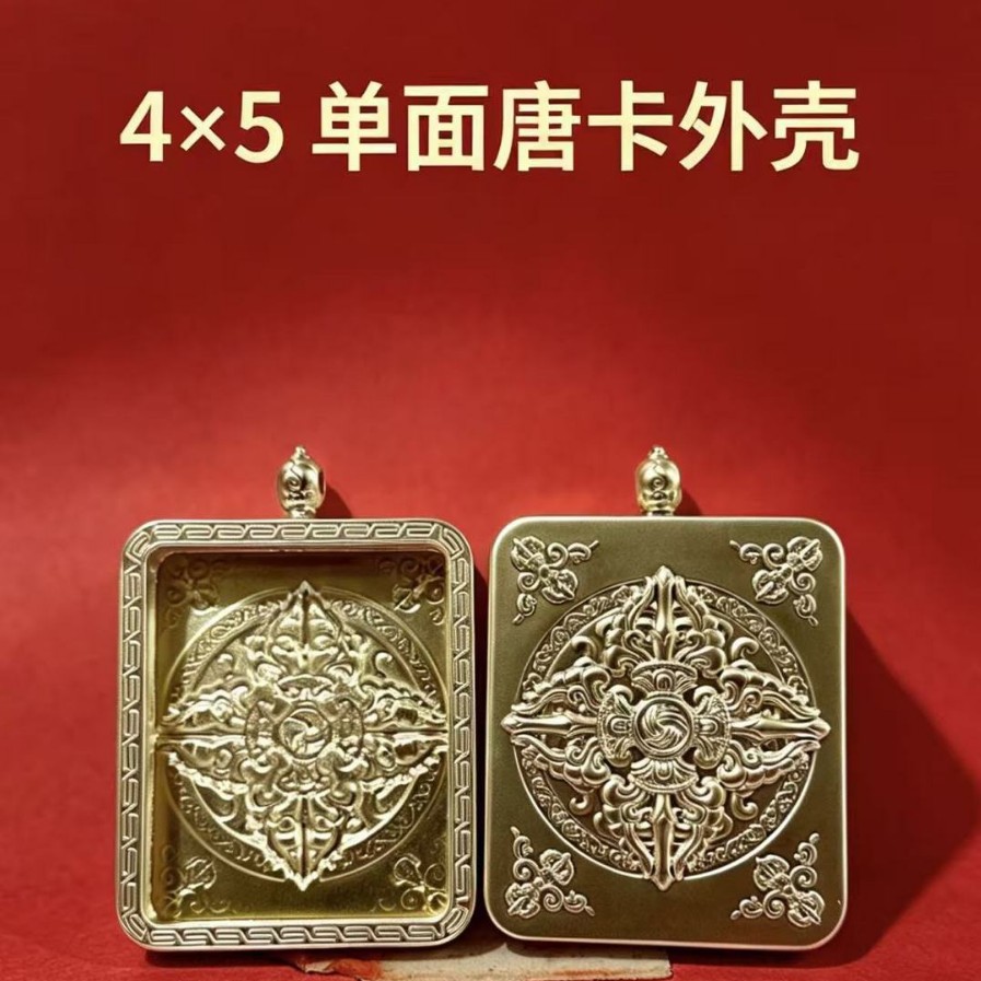 新品单面外壳4x5西藏纯手绘唐卡图片