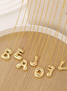 铜镀18k真金光面气球泡泡胖乎乎