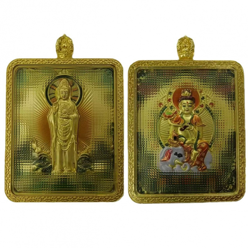 九华山地藏王普陀山唐卡守护神五