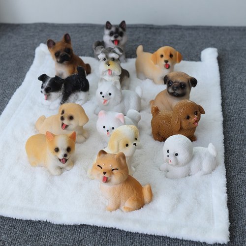 可爱小狗3D打印模型迷你动物摆件