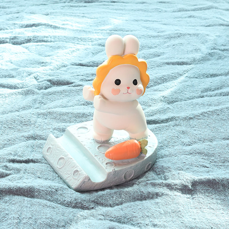 可爱小兔子手机支架桌面摆件礼物