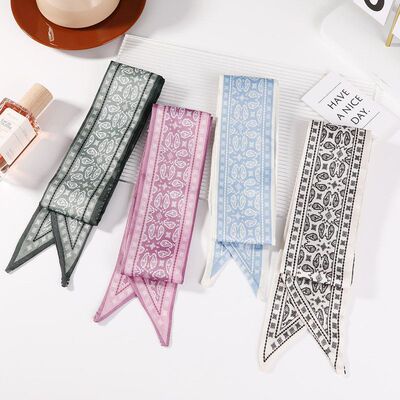 飘带丝带印花春夏柔软款发带女生