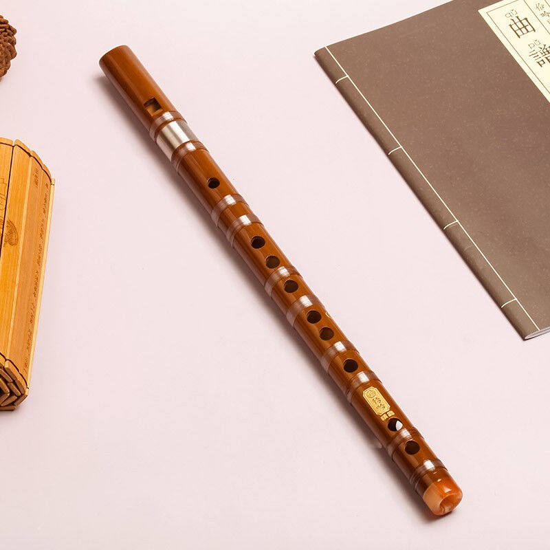 伶吟专业儿童初学6孔竖笛乐器F零基础入门竹制直葫芦笛子竖笛本色