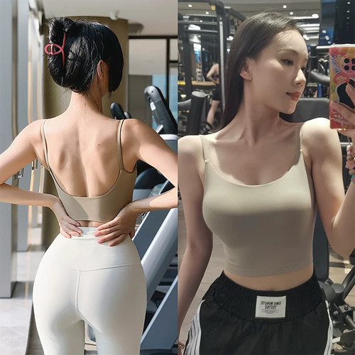 性感一体式瑜伽背心夏季美背欧美