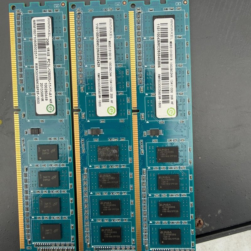 【议价】Ramaxel DDR3 2GB 台式机内存条，下来的，