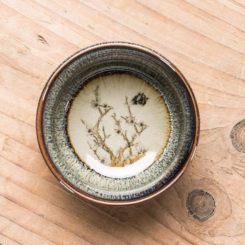 速发茶变茶盏主人杯窑杯陶瓷功夫茶用杯子茶碗套装家具建盏杯礼品