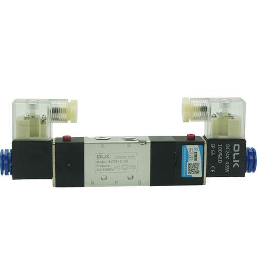 现货气动4V230C-08电磁阀4V330C-10三位五通4V130E-06/4YV430P-