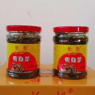 长松香菇菜咸菜下饭菜拌饭素菜斋菜即食配粥开胃小菜酱菜罐装180m