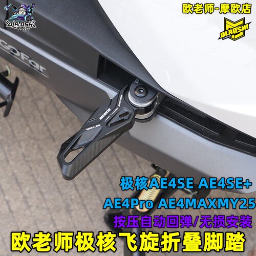 欧老师适用极核改装后折叠后脚踏