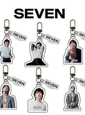 JUNG KOOK Solo《SEVEN》亚克力双面钥匙扣 挂件 田久国 jk 周边