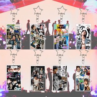 25年J-HOPE JK 亚克力钥匙扣包包挂件饰品明星周边同款 金泰亨