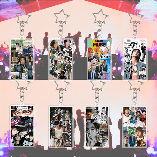 25年J-HOPE JK 亚克力钥匙扣包包挂件饰品明星周边同款 金泰亨