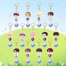 seventeen卡通25年亚克力钥匙扣包包挂件配件饰品明星周边