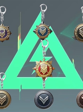 三角洲行动全面战场周边段位图标亚克力钥匙扣统帅挂饰书包挂件