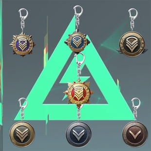 三角洲行动全面战场周边段位图标亚克力钥匙扣统帅挂饰书包挂件