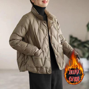 大码短款嘉兴平湖羽绒棉服女款2025新款冬季棉衣外套女200斤秋冬