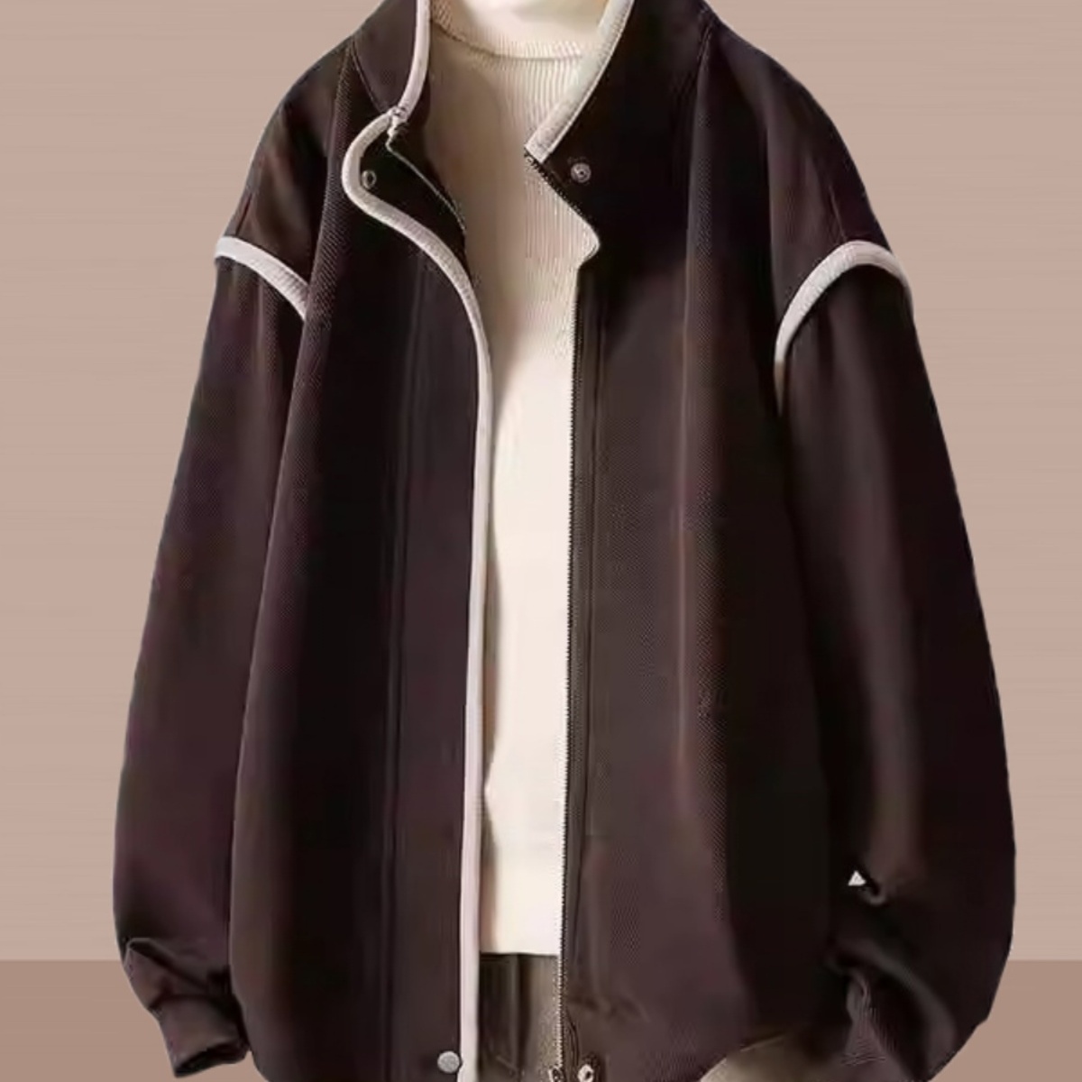 立领休闲棒球服外套女新款爆秋冬