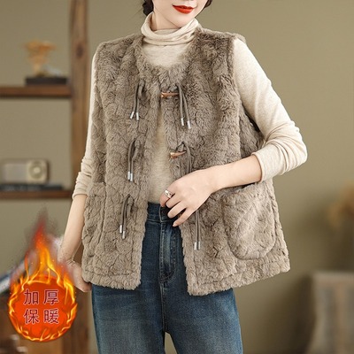 韩版马夹时尚2025年冬季新款