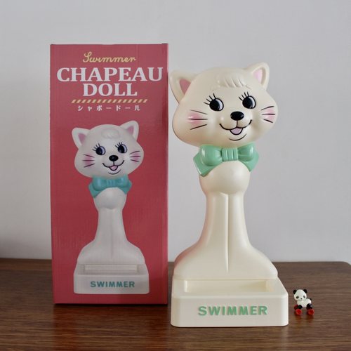 yu定日本swimmer米白猫咪帽子架帽架帽子收纳架贵宾狗