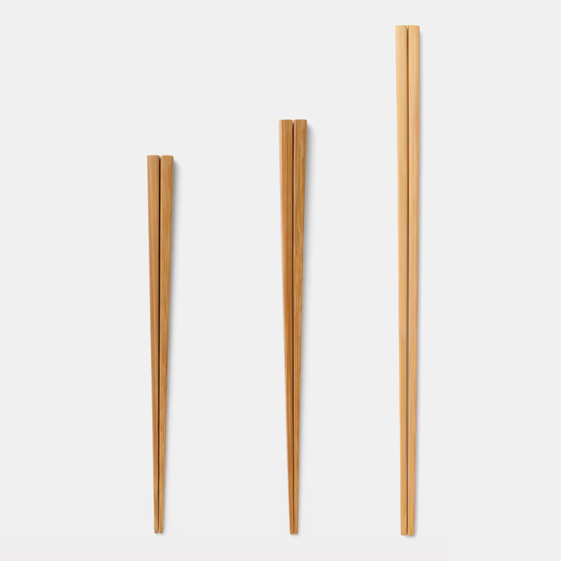 现货 日本muji无印良品正品代购竹筷料理筷子尖头竹筷子212330cm