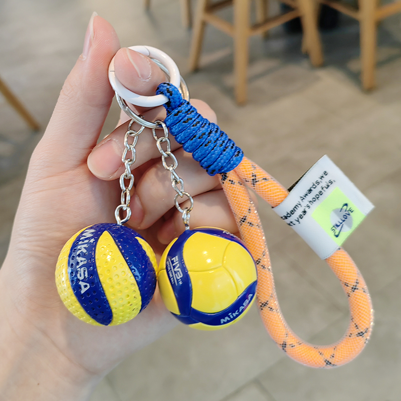 新款排球创意书包钥匙扣中国挂件