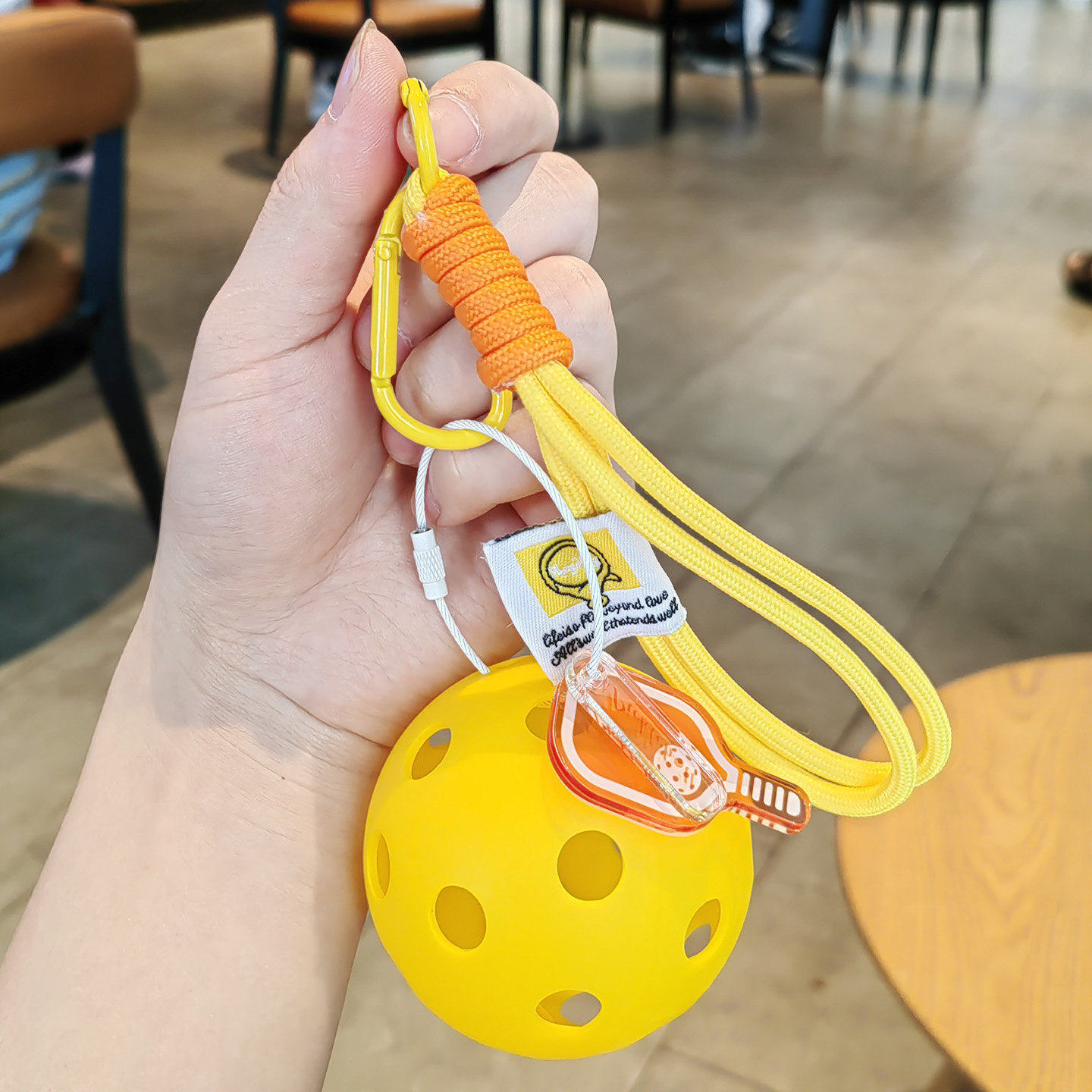 匹克球球拍钥匙扣挂件创意包包挂饰钥匙链文创挂件纪念小礼品定制