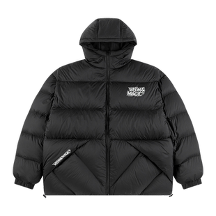 维动飞羽短款羽绒服男上衣运动轻薄休闲保暖加厚宽松连帽外套冬季