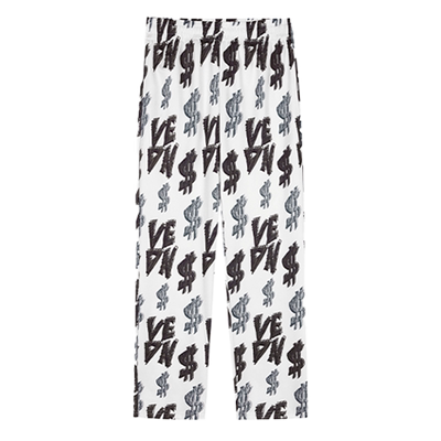 维动轨迹花裤子九分男春夏薄款美式篮球运动长裤直筒休闲卫裤儿童