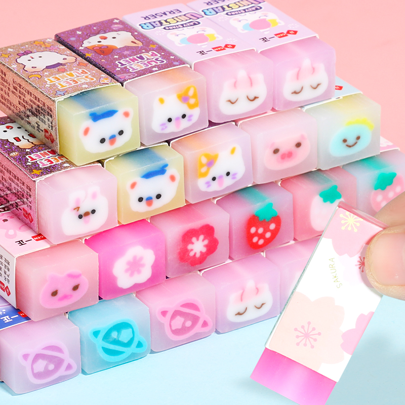 樱花独角兽果冻橡皮擦小学生专用