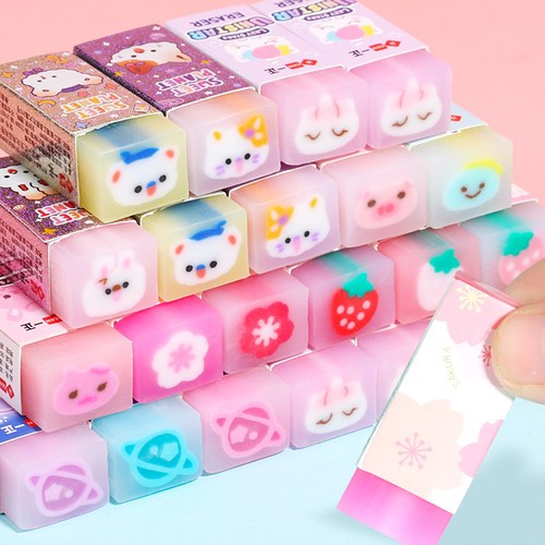 樱花独角兽果冻橡皮擦小学生专用