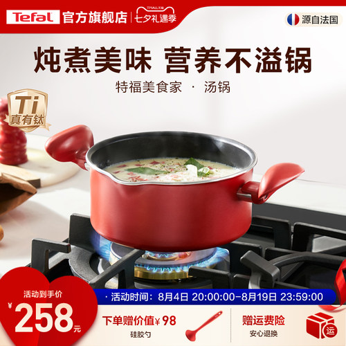 特福家用法式双耳汤锅