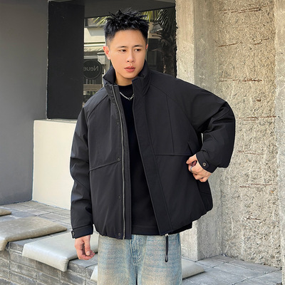 日系老钱风90白鸭绒羽绒服