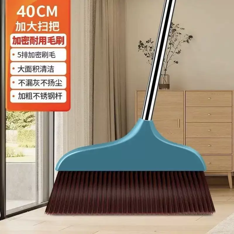 家用软毛加大扫帚单把装长柄设计