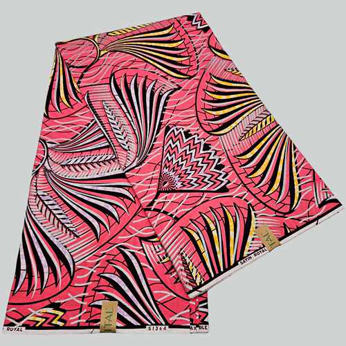 非洲蜡染布金粉质量棉african golden wax cotton 6yard fabric