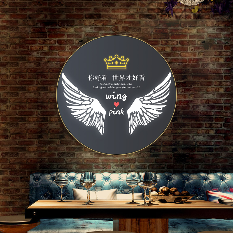 趣味标语发光酒吧清吧音乐酒馆烧烤店夜市大排档餐吧灯画装饰画图片