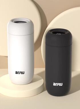 BNRU智能显温陶瓷商务保温杯办公室茶水分离泡茶车载便携茶杯水杯