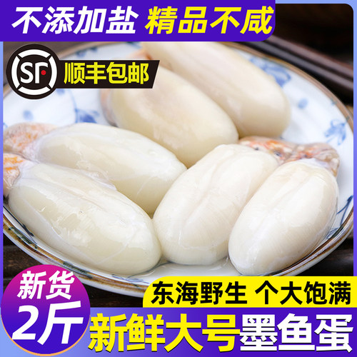 精品大号墨鱼蛋野生新鲜不添加盐