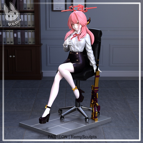 GK白模 陆八魔阿尔德雷斯 1/7 手办白膜 高精度光固化GK系列