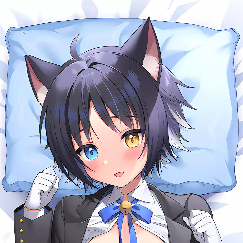 原创猫执事少年クロくん动漫二次元周边正太猫耳腐女等身抱枕枕套