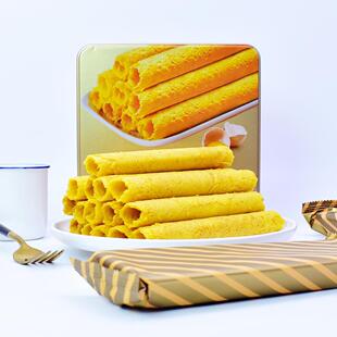 全线侑品黄油味鸡蛋卷酥脆饼干点心小吃办公室休闲小零食送礼300g