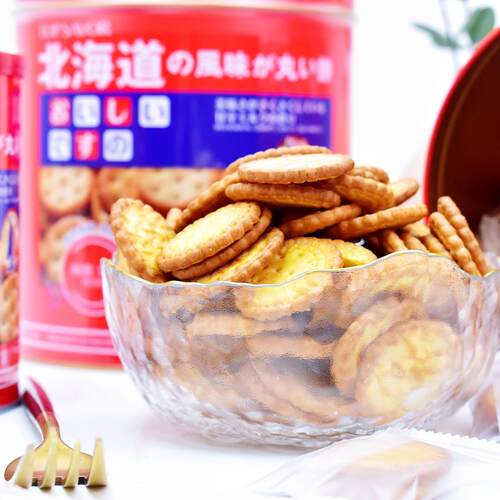 金语北海道风味小圆饼干零食点心