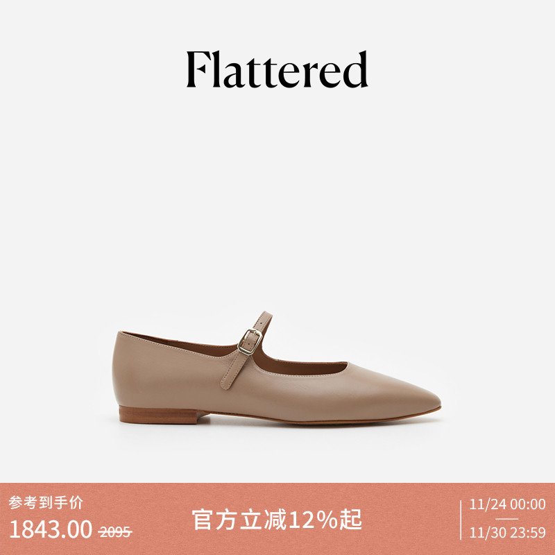 Flattered女士羊皮浪漫玛丽珍鞋