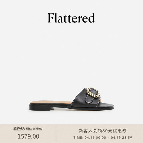 FlatteredMimi女士露趾凉拖鞋