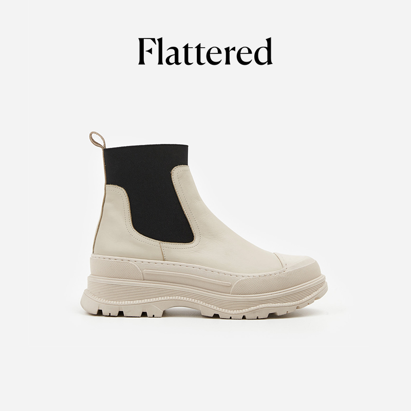 FlatteredLena显瘦厚底马丁靴